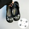 Girasol Dorado Cadena Verde Compatible con Crocs Lujo Ligero Flor de Zapato con Pedrería Hebilla de Zapato Accesorios Moda DIY Hebilla Decorativa