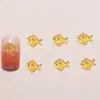 Mundo Oceânico Luminoso Desenho Animado Peixe Modelo Acessórios para Nail Art Resina Peças Pequenas Brincos DIY Decoração de Unhas Acessórios