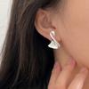Pendientes de Plata de Ley S925 Chiheng con Diseño Irregular Retorcido para Mujer 2026 Estilo Coreano Nuevos Pendientes de Nicho Accesorios de Moda
