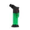 Isqueiro de Moxabustão para Charuto Diretamente Iluminado à Prova de Vento Inflável Pistola de Solda para Incenso Pistola de Spray Isqueiro de Cabo Longo
