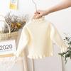 [En stock, ropa para niños, suéter para niños y niñas, camisa básica que combina con todo, suéter para bebé, suéter grueso, ropa de otoño e invierno para niños, nuevo]