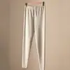 Processamento PersonalizadoConjunto de Roupa Íntima Térmica, Roupas e Calças de Outono Aquecidas, Gola Redonda, Suéter de Algodão Ajustado ao Corpo e Calças de Algodão
