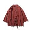 Hanfu para hombre Estilo antiguo Bata de estilo hada para hombre Verano Manga siete cuartos Cárdigan de estilo chino Casual Juventud Abrigo Tang Moderno