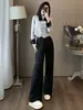 Conjunto de Terno Elegante e Temperamental Outono 2026 para Mulheres Chic Francês Jaqueta Curta Top Calça de Pernas Largas Conjunto de Duas Peças