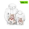 Comercio electrónico transfronterizo nuevo 40 original gato madre caricatura 3D impresión a color tendencia moda chalecos con capucha para hombre y mujer venta al por mayor