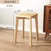 Taburete de Madera Maciza para Uso en Casa, Banco Pequeño, Taburete Cuadrado Simple Moderno, Taburete de Madera Maciza Apilable, Silla para Mesa de Comedor, Taburete Bajo
