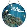 Saúde Placa de Porta Flor Pintura Decorativa Vintage Pintura em Madeira Decoração de Parede Placa Suspensa Porta Interna e Externa Transfronteiriça