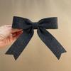 Pinza para el pelo de lazo de Otoño e Invierno Hilo de tejer Versátil Trenzada Pinza de pico de pato Moda Suave Para la parte posterior de la cabeza de las mujeres Pinza superior Accesorio para el cabello