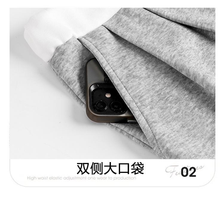 抽绳薄款外穿显瘦宽松阔腿裤