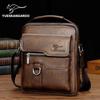 Bolso de Hombre de Moda 2024 Bolso de Hombro Cuero Vacuno Estilo Coreano Bolso Casual de Negocios Bolso Cruzado de Hombre Mochila Pequeña de Cuero Genuino
