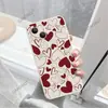 Aliexpress El Más Vendido Diseño de Corazón con Línea Roja Funda Premium para Teléfono para Apple 17Pm Iphone18 Silicona Mate