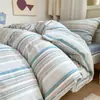 Juego de tres piezas de algodón para dormitorio de estudiantes universitarios para literas 0.9m ropa de cama Sábanas 100% algodón puro, funda de edredón, sábana bajera