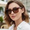 Nuevas Gafas de Sol Cuadradas de Alta Gama Versátiles Estilo Callejero Y2K Moda Europea y Americana Hip-Hop Tendencia Protección Solar Gafas de Sol Transfronterizas