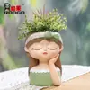 Vaso de Flor de Suculenta de Menina Fada Criativa Fofa Vaso para Estabilidade Emocional Vaso para Festival Evento de Empresa Presente