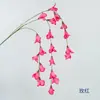 Flores de orquídea artificiais pendentes para decoração de casa, arranjos florais para casamentos e decoração de salão de cerimônias, flores pendentes para decoração de casa