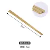 Palillos de Acero Inoxidable 304 Estilo Coreano para Uso en Casa, Palillos Planos Antideslizantes, Palillos y Cucharas de Color Dorado Sólido, Vajilla Cuadrada Comercial para Restaurantes de Barbacoa