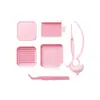 Kit de material de miçangas Perler com conjunto completo de ferramentas, placa Perler resistente a altas temperaturas para DIY, base com pinos de 2,6 mm, tábua de passar especial, ferro 3C