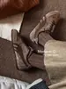 2026 Novos Sapatos de Treino Alemães de Couro Genuíno Merade Retrô Versátil Moda Casual Calçados Esportivos Color Blocking Feminino 6618-53