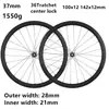 Rueda de 700C 36T con Piñón Libre Altura del Cuadro 32 37 46 75mm Juego de Ruedas de Fibra de Carbono Juego de Ruedas con Frenos de Disco Ligero Aerodinámico Buje de Rueda