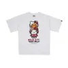 Atacado transfronteiriço Chaopai fornecimento de comércio exterior a 260g sucesso de vendas BAPE cabeça de macaco tubarão camiseta de manga curta 21