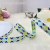 1.1-1.5cm rombo estilo étnico jacquard cinta de pasamanería festiva Año Nuevo Chino pasador lazo cinta de pasamanería tocado