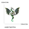 Ano do Dragão Europeu e Americano Personalidade Exagerada Dragão Ocidental Dragão Mecânico Voador Broche Versátil Alfinete de Broche Liga Esmalte
