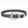 Cinto Feminino Totalmente Cravejado de Diamantes Amazon Cross-border Glitt Strass Inlaid Terno Feminino Selo Decorativo de Cintura Jeans com Couro