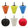 Kit de discos de polimento para carro de 3 polegadas, cubo de roda, anel de aço, esponja de polimento e cera, detalhes da roda, kit de polimento com bola cônica