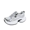 Nuevos Zapatos de Mujer para Verano 2026 Suela Gruesa Tenis Tipo Papá Estilo Coreano Versátiles Zapatos Deportivos que Aumentan la Altura Zapatos Casuales de Moda