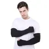 Mangas de Seda Gelada Plus Size para Proteção Solar Masculina, Ciclismo ao Ar Livre, Secagem Rápida, Respiráveis, Mangas de Gelo, Escalada, Esportes, Protetores de Braço Antiderrapantes