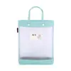 Bolsa de Estudo Portátil para Alunos do Ensino Fundamental e Médio, Papel de Prova, Bolsa de Matéria, Malha Transparente, Livro, Armazenamento de Material Escolar, Bolsa para Documentos