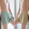 Direto da fábrica cueca masculina folgada boxer algodão respirável cueca boxer shorts de verão plus size pijama