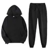 Sudadera con capucha Conjunto de sudaderas Sudadera informal holgada Pantalones deportivos Versátil Conjunto de dos piezas Sudadera con capucha y pantalones