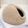 Terciopelo de Cordero Terciopelo de Oso Orejeras a Prueba de Frío para Hombres y Mujeres Protección Auditiva de Invierno Bolsa Caliente para Orejas Orejeras Gruesas de Felpa Cubierta para Orejas Calentador de Orejas