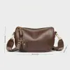 Bolsa Transversal de Ombro Único com Alça Larga Grande Capacidade Estilo Retro Transfronteiriço Maillard Almofada para Mulheres Novo Estilo 2025