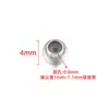 Posicionadores de Cuentas de Silicona Cuentas Sueltas Hecho a Mano DIY Collar Pulsera Enhebrado Cuentas Espaciadoras Antideslizantes Acero Inoxidable Accesorios de Joyería Materiales
