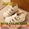Zapatos de jaula de cerdo huecos de alta gama, de moda, sandalias romanas de punta cerrada para mujer, nuevas sandalias Birkenstock de verano 2026 para mujer