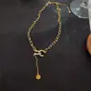 Estación Independiente Nuevo Collar Diseño Geométrico Europeo y Americano Collar para Mujer Cadena de Clavícula de Lujo Ligero Nicho Ins Collar Elegante