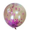 Venta al por mayor de fábrica globo de lentejuelas lentejuelas transparentes Bola de látex boda cumpleaños diseño 12 pulgadas globo de látex transparente