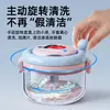 Caja de almacenamiento tipo sticker para brackets invisibles portátil, estuche portátil para retenedores de ortodoncia, caja de limpieza de dentaduras postizas de alta apariencia