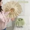 Paraguas Plegable de Plástico de Color con 16 Varillas, Ampliado y Reforzado, Doble Propósito para Sol y Lluvia, Protección Solar, Protección UV, Paraguas Sombrilla de Tamaño Grande