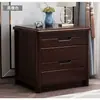 Mesita de noche de madera maciza color nogal Mini 40 Simple Moderna Uso en el hogar Estilo chino Gabinete de almacenamiento Gabinete de almacenamiento junto a la cama del dormitorio