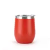 Taza de Huevo Transfronteriza Mini 12 oz Cáscara de Huevo Acero Inoxidable 304 Doble Capa Vacío Taza de Huevo Color Sólido Simple Forma de U Taza de Barriga Grande