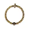 Pulsera Nudo de Bambú Sandalo Verde Natural con Doce Signos del Zodíaco y Cuentas de Buda del Año de Nacimiento para Meditación y Relajación