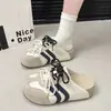 Pantuflas Cerradas de Suela Gruesa para Mujer, Estilo Nuevo Tendencia Primavera 2026, con Cordones para Aumentar la Altura, Tipo Birkenstock, Slip-On, Zapatos de Entrenamiento Alemanes