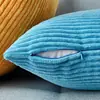 Funda de Almohada de Pana de Venta Caliente Estilo ins Pana Recta Funda para Respaldo de Sofá Modelo de Habitación Casa de Huéspedes Venta al por Mayor