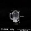Mini Comida de Imitación Juego Vaso de Plástico Transparente Vaso para Bebida Vaso para Cerveza Juego de Comida Vaso para Miscelánea Juego Hogar Contenedor Accesorios