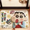 Tapete de piso de tierra de diatomeas Crayon Shin-chan, tapete absorbente antideslizante para baño, resistente a la suciedad, resistente al desgaste, tapete engrosado para entrada del hogar, disponible para venta al por mayor