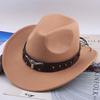 Chapéu Top Étnico Chapéu de Cowboy Ocidental Xizang Xizang Chapéu de Performance Chapéu de Lã Chapéu de Lã Retrô Centro-Europeu e Americano