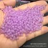 Cuentas redondas de ábaco de 4 mm de color púrpura hielo, venta al por mayor, accesorios de joyería de jade para bricolaje, cuentas sueltas, cuentas de barril, accesorios, productos semiacabados